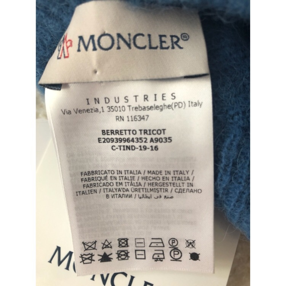 Moncler Beanie Hat. Blue. New! - Picture 3 of 7